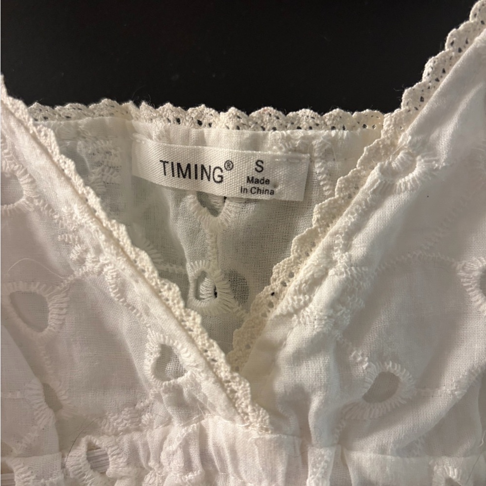 Timing White Eyelet Lace Camisole - never worn - Picture 2 of 3